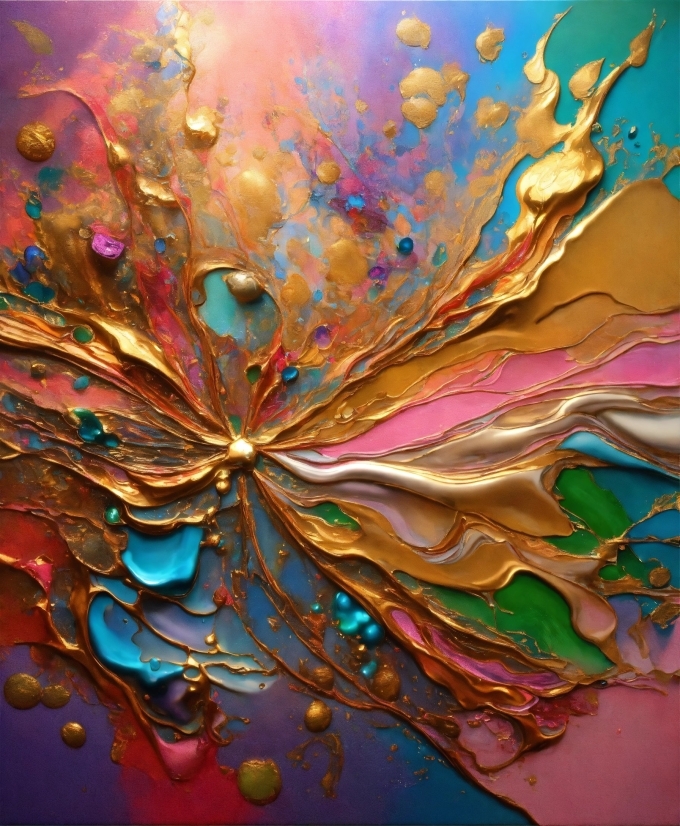 Water, Liquid, Orange, Paint, Art, Aqua