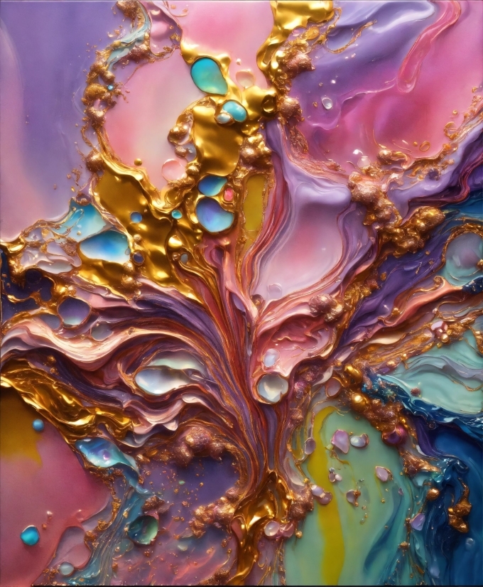 Liquid, Purple, Fluid, Aqua, Art, Pattern