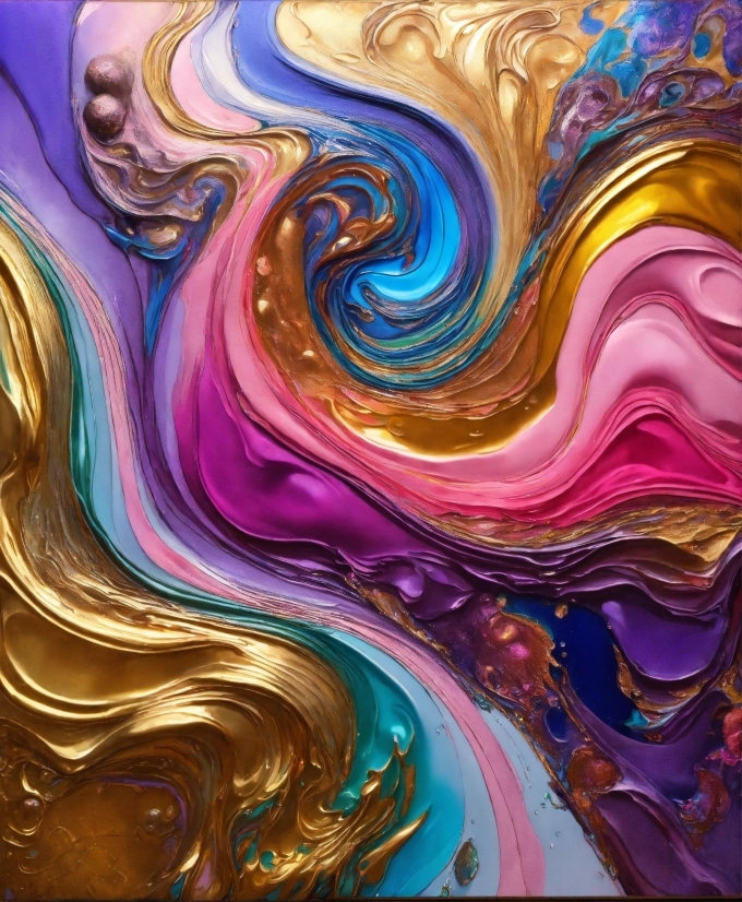 Colorfulness, Liquid, Purple, Art Paint, Fluid, Violet