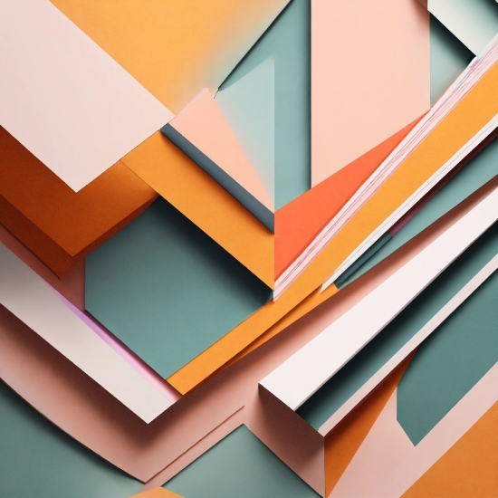 Colorfulness, Rectangle, Orange, Triangle, Font, Art