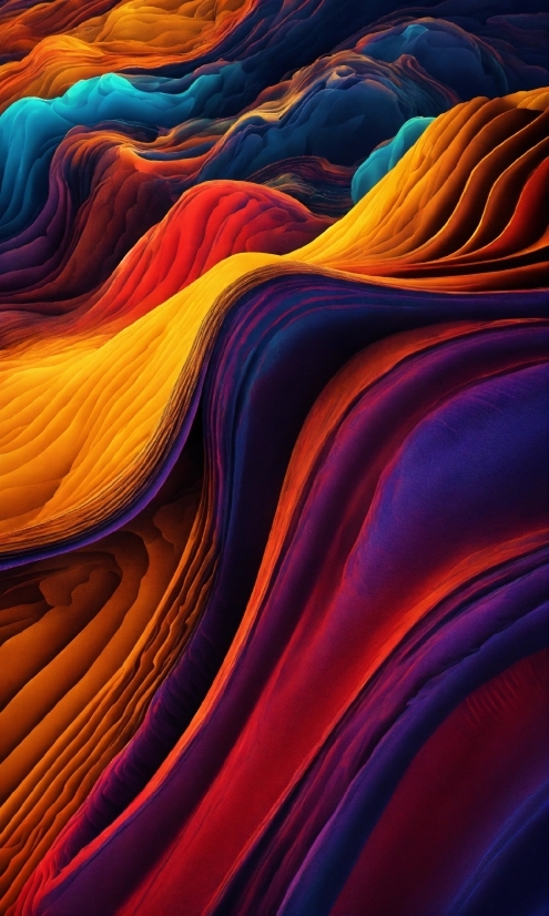 Purple, Orange, Art, Magenta, Electric Blue, Geological Phenomenon