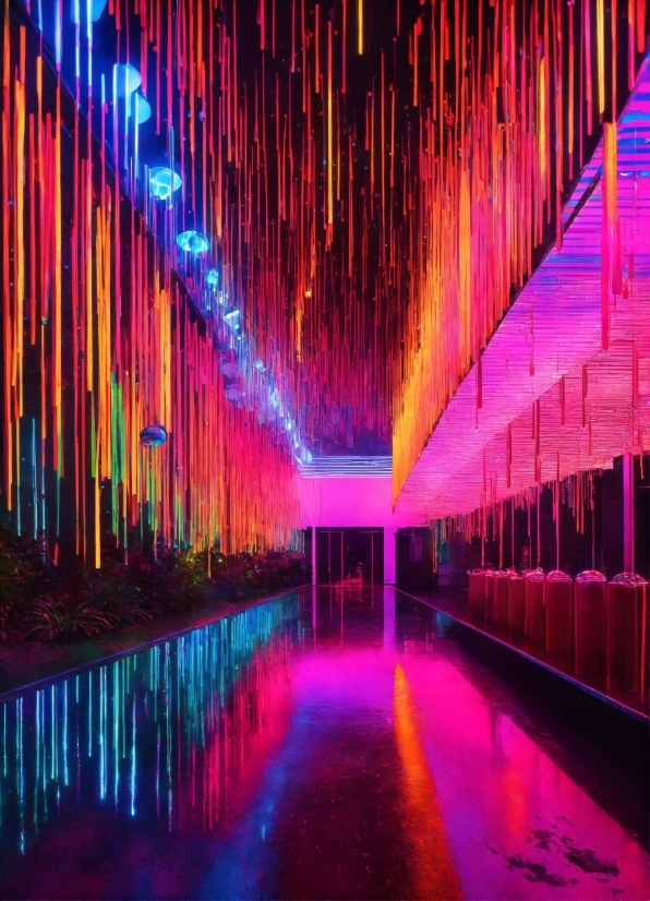 Colorfulness, Light, Purple, Architecture, Pink, Visual Effect Lighting