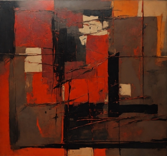 Brown, Art Paint, Paint, Rectangle, Orange, Amber