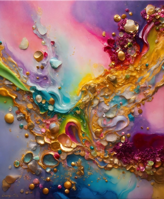 Liquid, Water, Purple, Paint, Fluid, Art