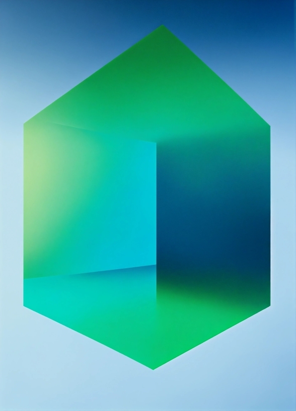 Rectangle, Azure, Triangle, Aqua, Material Property, Art