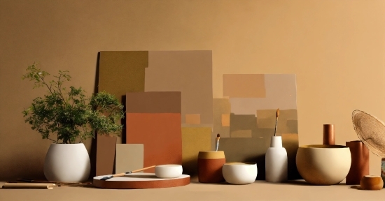 Plant, Wood, Dishware, Orange, Serveware, Wall