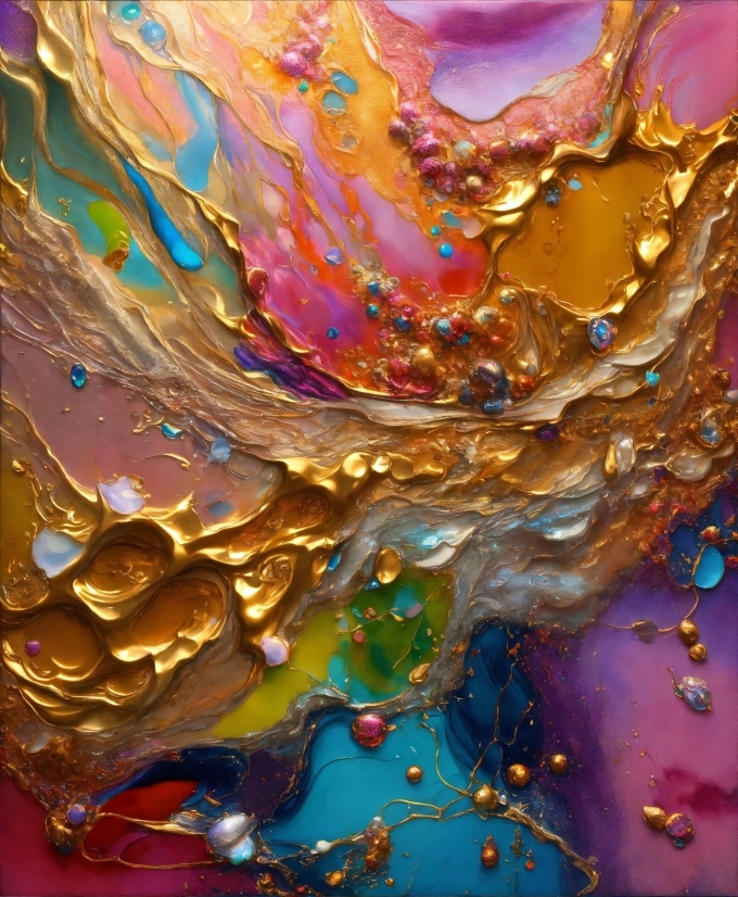 Liquid, Water, Art, Geological Phenomenon, Paint, Pattern