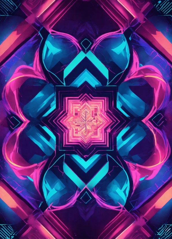 Purple, Line, Violet, Magenta, Symmetry, Art