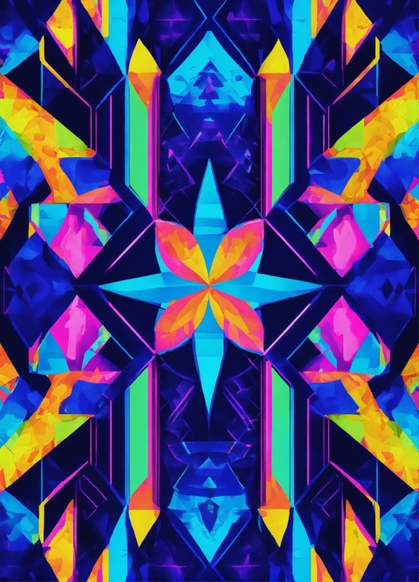 Colorfulness, Purple, Triangle, Art, Violet, Symmetry