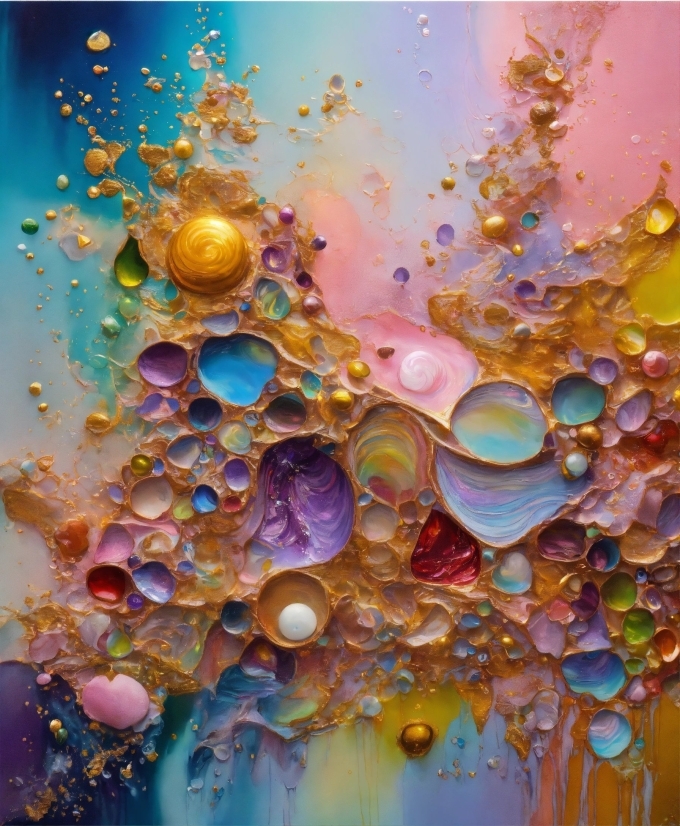 Liquid, Orange, Organism, Pink, Art, Aqua