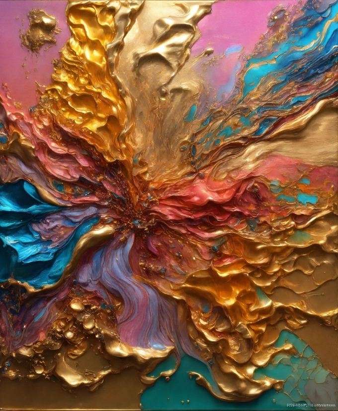 Water, Organism, Art, Paint, Geological Phenomenon, Pattern