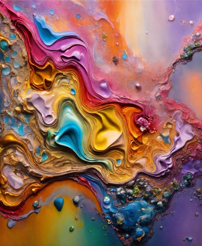 Liquid, Natural Landscape, Fluid, Organism, Paint, Purple