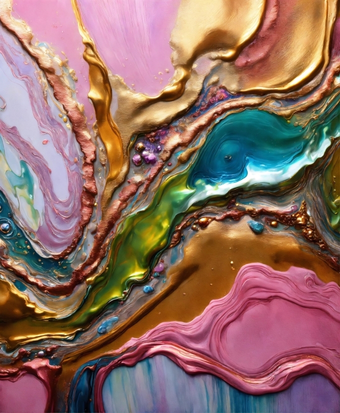 Liquid, Purple, Fluid, Pattern, Art, Geological Phenomenon