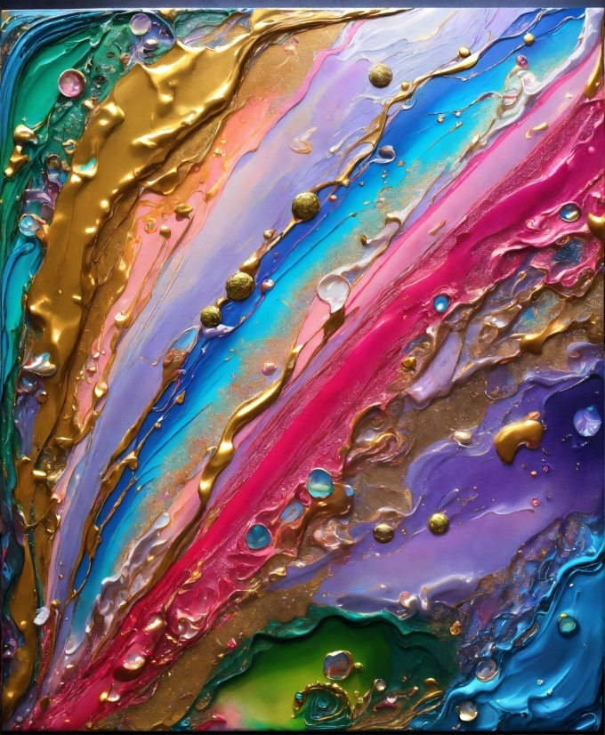 Liquid, Paint, Art, Painting, Magenta, Geological Phenomenon