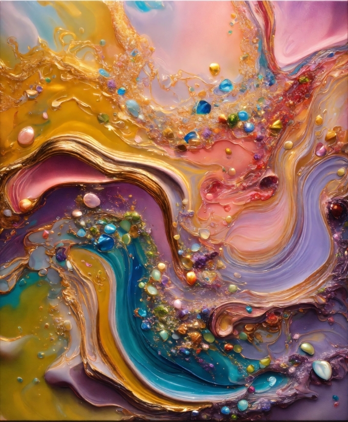 Liquid, Art Paint, Fluid, Paint, Art, Geological Phenomenon