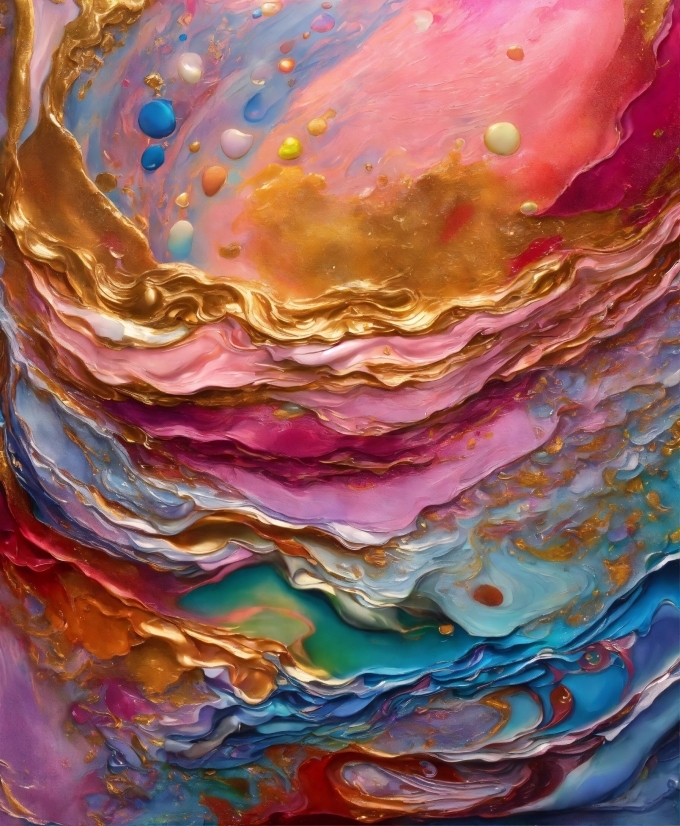 Liquid, Paint, Painting, Art, Magenta, Geological Phenomenon