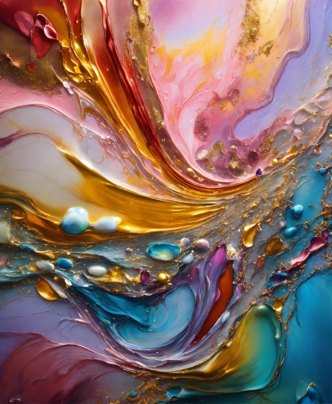 Liquid, Purple, Fluid, Art, Paint, Water