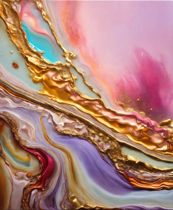 Liquid, Fluid, Orange, Art, Geological Phenomenon, Paint