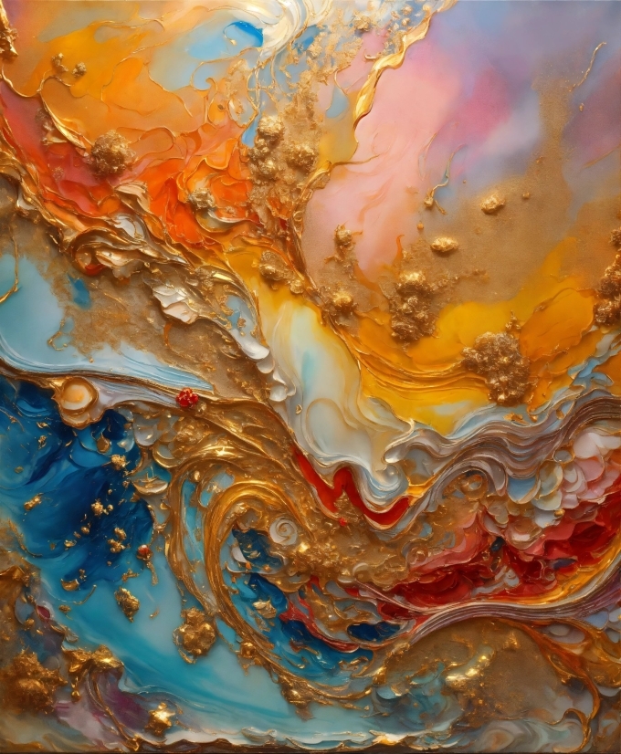 Liquid, Water, Paint, Fluid, Orange, Body Of Water