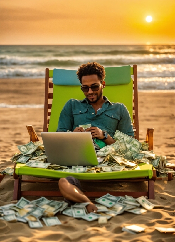 Computer, Laptop, Personal Computer, Sunglasses, Table, Goggles