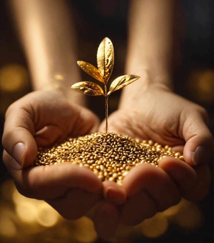 Plant, Hand, Gold, Gesture, Finger, Terrestrial Plant