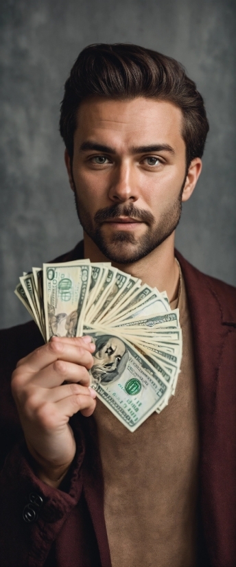 Photograph, Saving, Dollar, Beard, Banknote, Money Handling