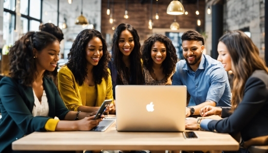 Face, Smile, Computer, Table, Laptop, Personal Computer