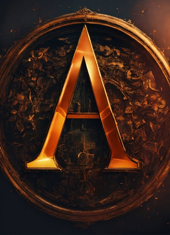 Triangle, Amber, Font, Art, Symmetry, Tints And Shades