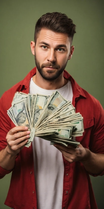 Forehead, Chin, Photograph, Beard, Banknote, Cash