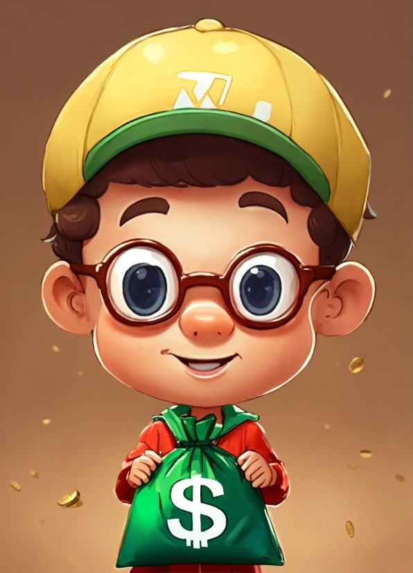 Head, Glasses, Toy, Cartoon, Green, Eyewear