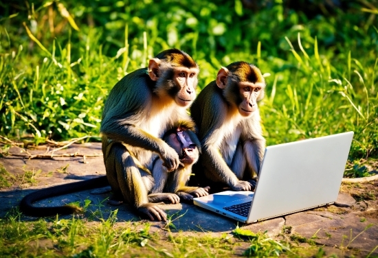 Plant, Primate, Laptop, Computer, Natural Environment, Personal Computer