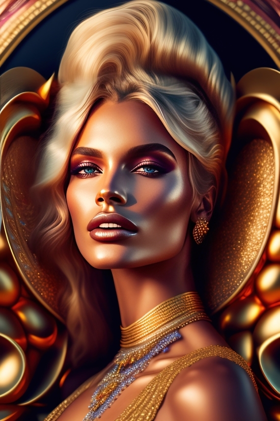 Ai For Graphic Design, Face, Make, Rouge, Fashion, Portrait