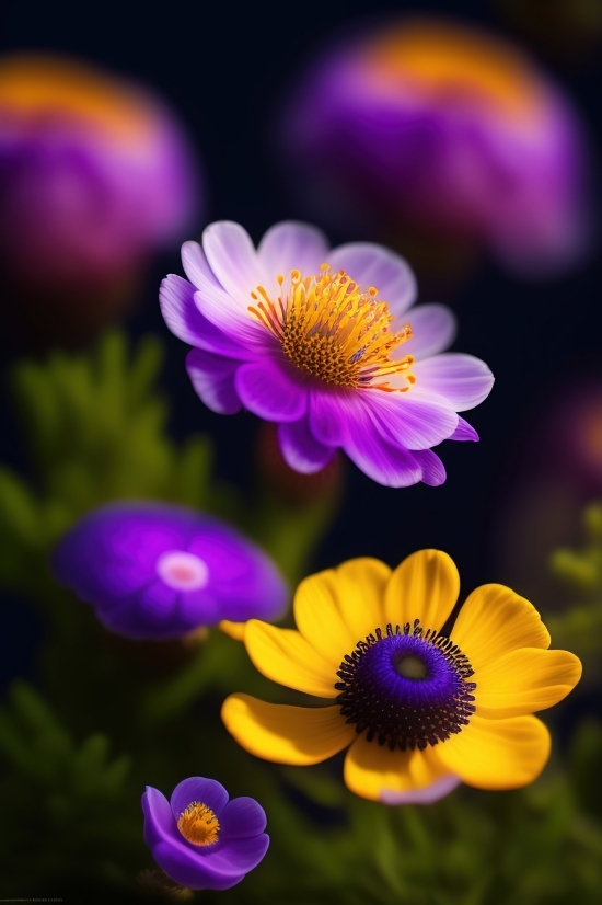 Ai Designs, Flower, Pollen, Daisy, Petal, Plant