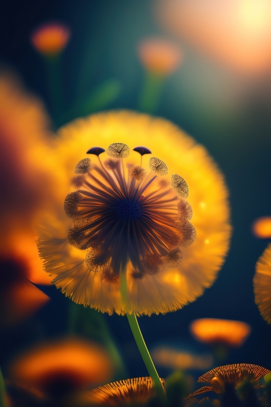 Ai Generator Image Free, Dandelion, Herb, Plant, Sunflower, Flower