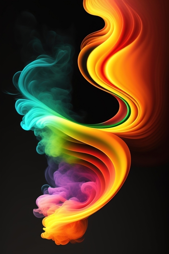 Artificial Intelligence Graphic Design, Blaze, Plasma, Fractal, Art, Light