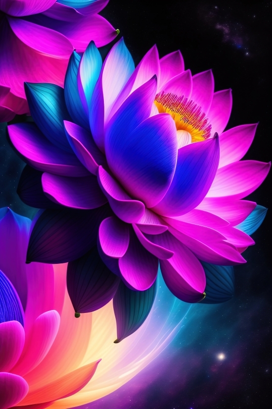 Generate Ai Photos, Lotus, Pink, Design, Art, Graphic