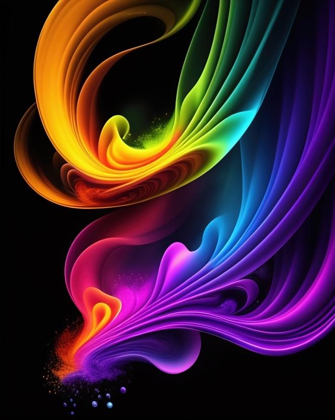 Samsung Ai, Blaze, Fractal, Design, Light, Graphic