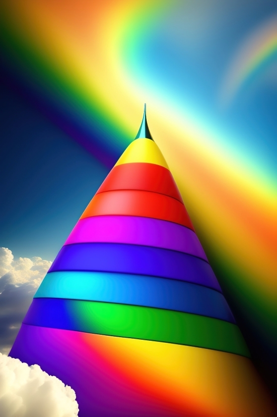 Popular Ai Art Generator, Pyramid, Art, Design, Colorful, Color