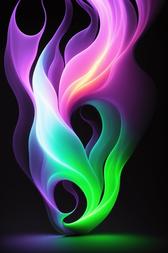 Ai Generated Cover Art, Smoke, Plasma, Fractal, Light, Graphic