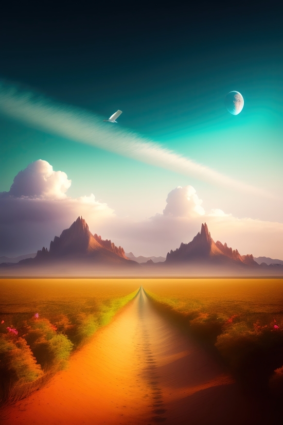 Chatbot Picture, Sun, Sunset, Star, Sky, Landscape