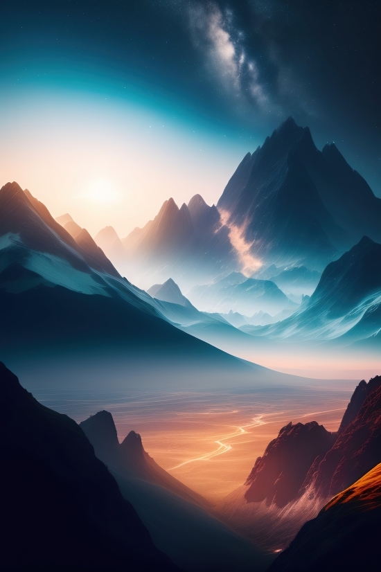 Ai Full Form In Graphic Design, Landscape, Sky, Range, Sunset, Mountain