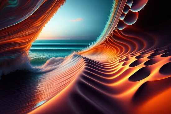 Create Nft Art Using Ai, Digital, Wave, Fractal, Design, Light