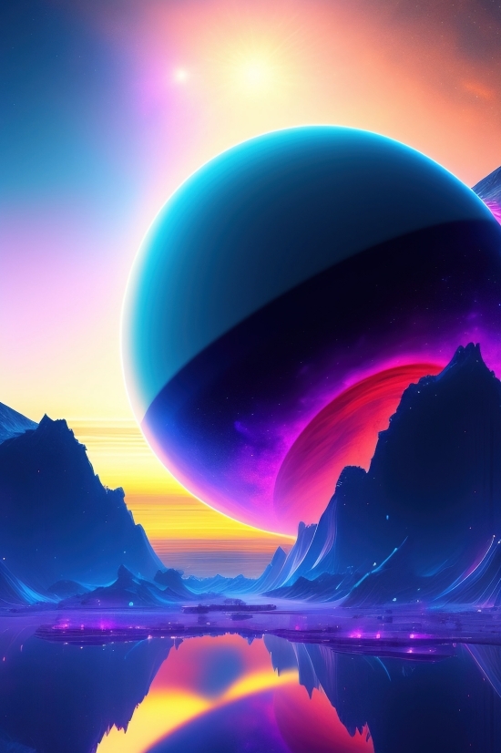 Nsfw Art Ai Generator, Planet, Moon, Design, Light, Motion