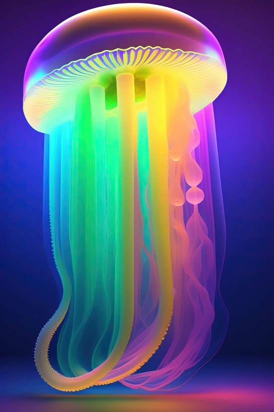 Ai Online, Jellyfish, Invertebrate, Jelly, 3d, Light