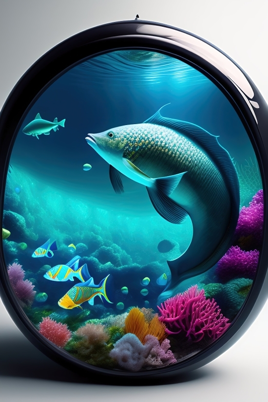 Ai Photo Creator, Aquarium, Digital, Planet, Space, World