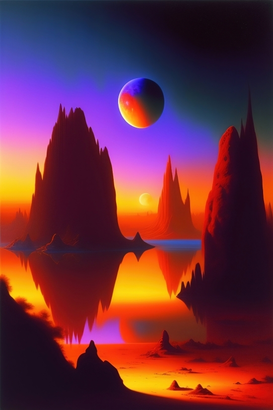 Ai Art Generator For Free, Sun, Star, Celestial Body, Sunset, Sunrise