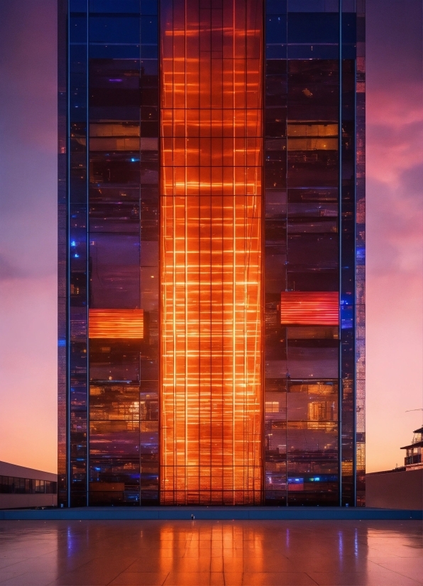 Building, Skyscraper, Sky, Orange, Architecture, Condominium