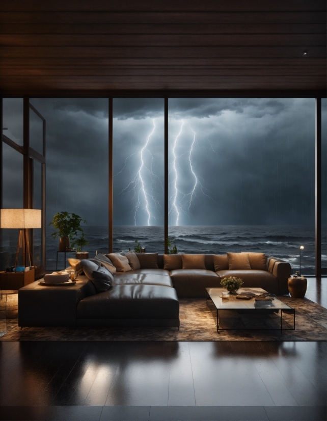 Cloud, Lightning, Sky, Thunder, Window, Thunderstorm