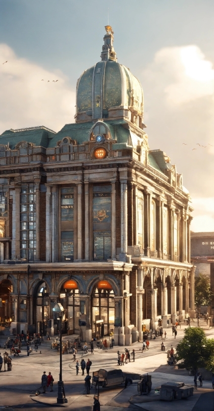 Building, Sky, Cloud, Facade, City, Landmark