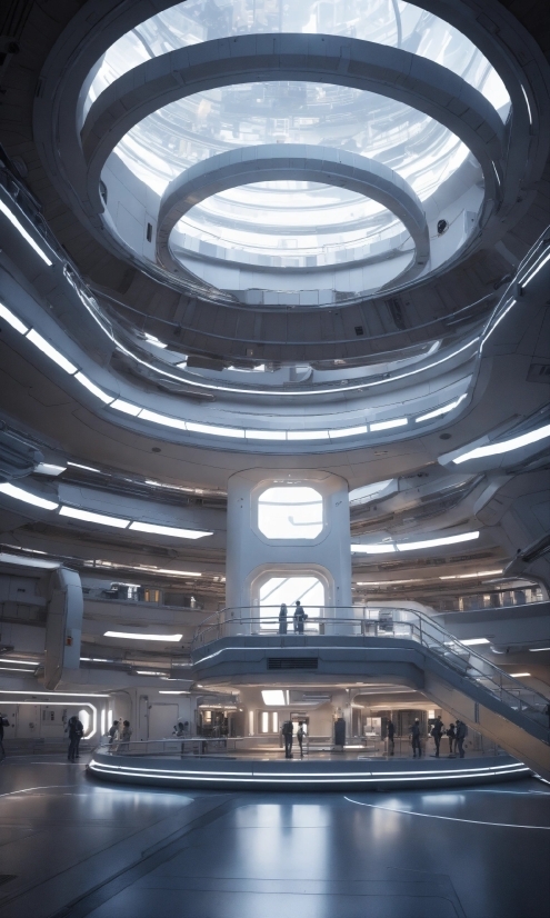 Building, Landmark, Symmetry, Ceiling, City, Glass